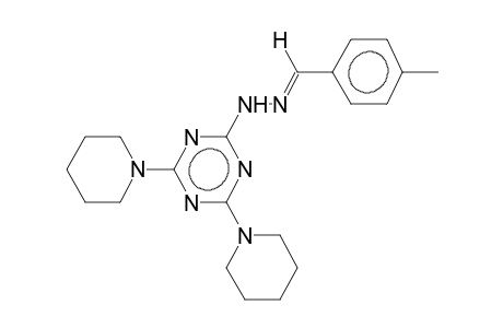 2,4-dipiperidino-6-(4-methylbenzylidenehydrazino)-1,3,5-triazine