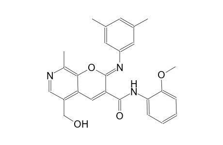 2H-pyrano[2,3-c]pyridine-3-carboxamide, 2-[(3,5-dimethylphenyl)imino]-5-(hydroxymethyl)-N-(2-methoxyphenyl)-8-methyl-, (2Z)-