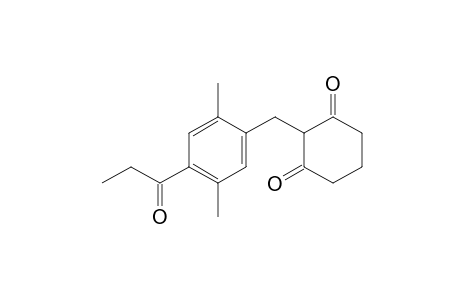 2-(2,5-dimethyl-4-propionylbenzyl)-1,3-cyclohexanedione