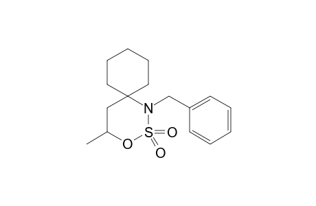 3,4,5,6-TETRAHYDRO-6-METHYL-3-BENZYLSPIRO-[1.2.3-OXATHIAZINE-2,2-DIOXIDE-4-CYCLOHEXANE]