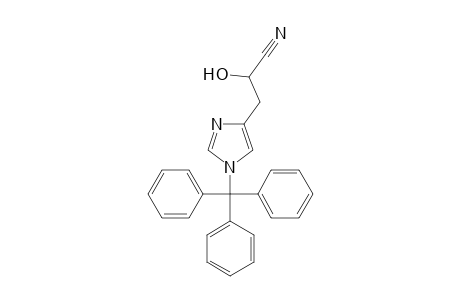 2-Hydroxy-3-(1-trityl-1H-imidazol-4-yl)propanenitrile