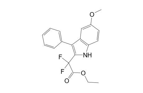 Ethyl 2,2-difluoro-2-(5-methoxy-3-phenyl-1H-indol-2-yl)acetate
