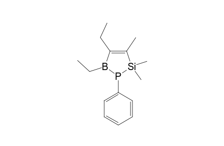 4,5-diethyl-2,2,3-trimethyl-1-phenyl-1,2,5-phosphasilaborole