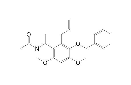 N-[1-(2-allyl-3-benzoxy-4,6-dimethoxy-phenyl)ethyl]acetamide