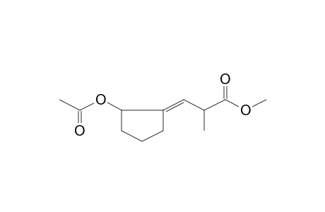 3-(2-Acetoxycyclopentylidene)-2-methylpropionic acid, methyl ester