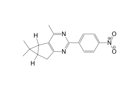 (4bS,5aR)-4,5,5-trimethyl-2-(4-nitrophenyl)-4b,5,5a,6-tetrahydrocyclopropa[3,4]cyclopenta[1,2-d]pyrimidine