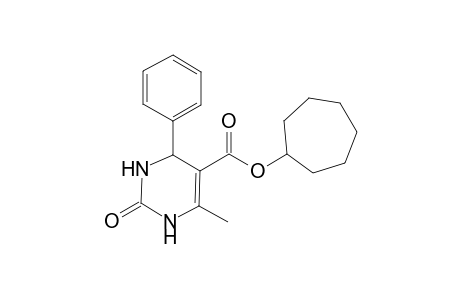 Cycloheptyl 3,4-dihydro-6-methyl-2(1H)-oxo-4-phenylpyrimidine-5-carboxylate