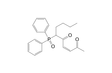 (Z)-6-diphenylphosphinoyldec-3-ene-2,5-dione