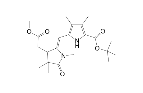 tert-Butyl ester of rac.(Z)-1,3,4,5-tetrahydro-3-methoxycarbonylmethyl-1,4,4,3',4'-pentamethyl-5-oxo-2,2'-pyrromethen-5'-carboxylic acid