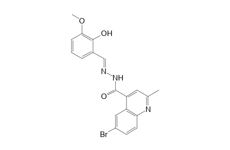 6-bromo-2-methylcinchoninic acid, (3-methoxysalicylidene)hydrazide