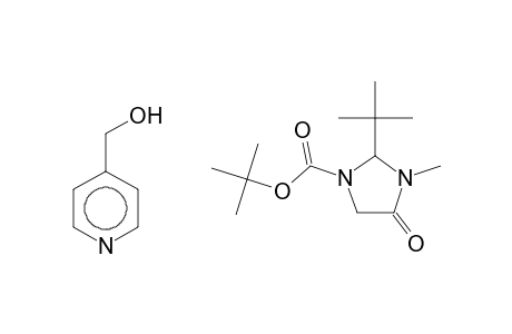 2-Tert-butyl-5-(hydroxypyridin-4-ylmethyl)-3-methyl-4-oxoimidazolidine-1-carboxylic acid, tert-butyl ester