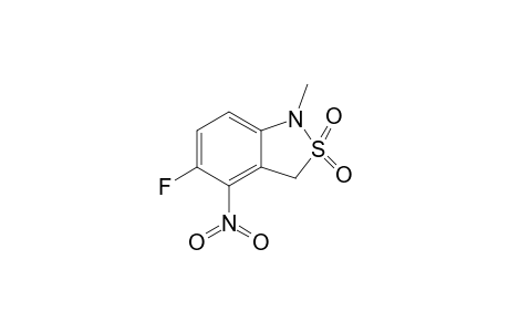 5-Fluoro-4-nitro-1-methyl-2,1-benzisothiazoline 2,2-dioxide