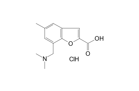7-[(dimethylamino)methyl]-5-methyl-2-benzofurancarboxylic acid, hydrochloride