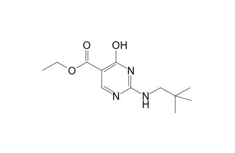 4-hydroxy-2-(neopentylamino)-5-pyrimidinecarboxylic acid, ethyl ester