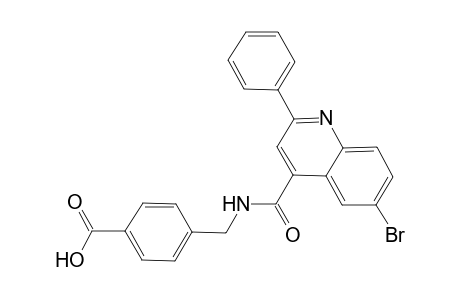 4-({[(6-bromo-2-phenyl-4-quinolinyl)carbonyl]amino}methyl)benzoic acid