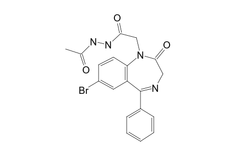 Acetic acid N'-[2-(7-bromo-2-oxo-5-phenyl-2,3-dihydro-benzo[E][1,4]diazepin-1-yl)-acetyl]-hydrazide