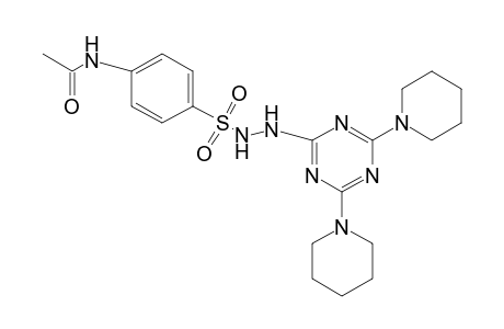 N-acetylsulfanilic acid, 2-(4,6-dipiperidino-s-triazin-2-yl)hydrazide