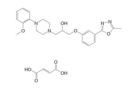 1-Piperazineethanol, 4-(2-methoxyphenyl)-alpha-[[3-(5-methyl-1,3,4-oxadiazol-2-yl)phenoxy]methyl]-, (E)-, salt with 2-butenoic acid, (2:1)