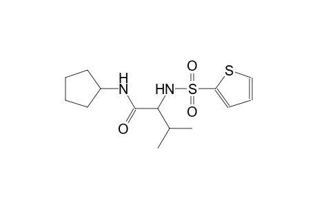 N-cyclopentyl-3-methyl-2-[(2-thienylsulfonyl)amino]butanamide