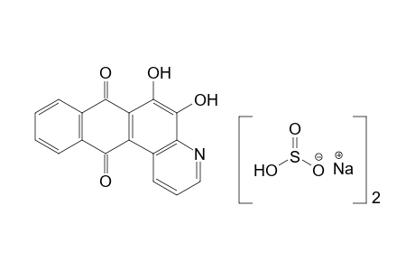 5,6-dihydroxynaphtho[2,3-f]quinoline-7,12-dione, compound with sulfurous acid, monosodium salt(1:2)