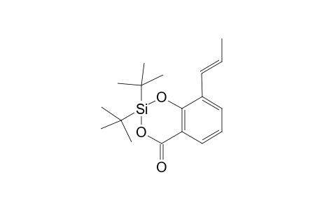 2,2-Ditert-butyl-8-[(E)-prop-1-enyl]-1,3,2-benzodioxasilin-4-one
