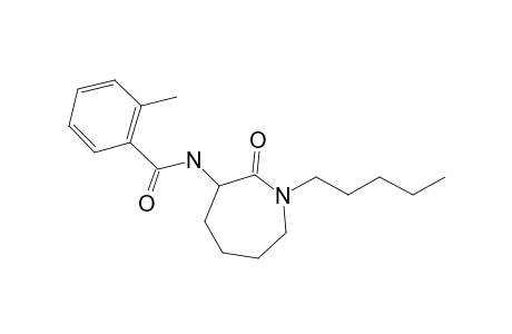 2-Methyl-N-(2-oxo-1-pentylazepan-3-yl)benzamide