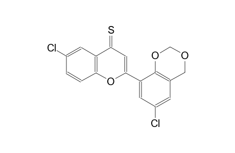 4H-1-benzopyran-4-thione, 6-chloro-2-(6-chloro-4H-1,3-benzodioxin-8-yl)-