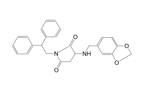 1-(2,2-diphenylethyl)-3-(piperonylamino)pyrrolidine-2,5-quinone