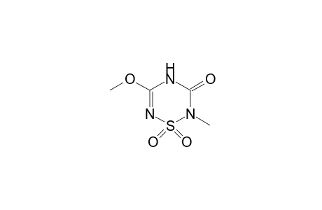 5-methoxy-2-methyl-2H-1,2,4,6-thiatriazin-3(4H)-one, 1,1-dioxide