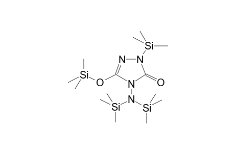 1-BIS-TRIMETHYLSILYLAMINO-2-TRIMETHYLSILYLOXY-4-TRIMETHYLSILYL-1,3,4-TRIAZACYCLOPENT-2-EN-5-ONE