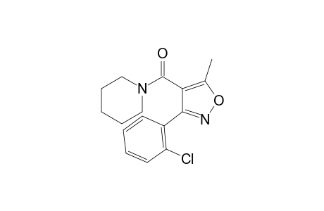 1-{[3-(o-chlorophenyl)-5-methyl-4-isoxazolyl] carbonyl}piperidine