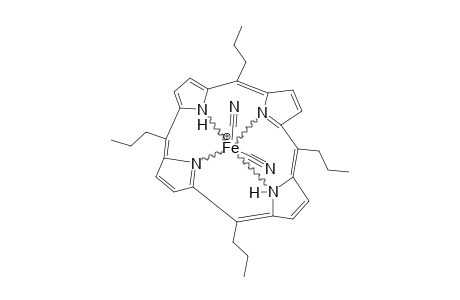 DICYANO-(MESO-TETRAPROPYLPORPHYRINATO)-IRON-(III);FE(T(N)PRP)(CN)2