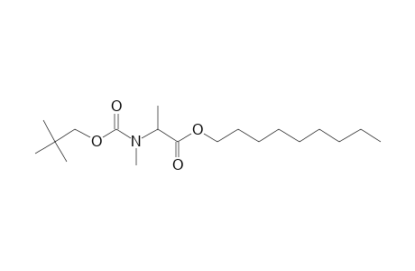 Alanine, N-methyl-N-neopentyloxycarbonyl-, nonyl ester