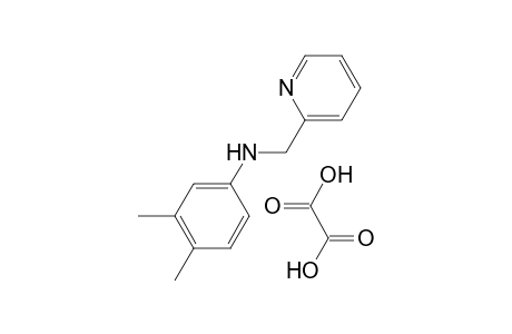 3,4-dimethyl-N-(2-pyridinylmethyl)aniline oxalate