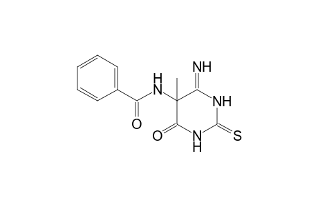5-Benzoylamino-5-methyl-6-imino-2-thioxo-1,2,5,6-tetrahydro-pyrimidin-4(3H)-one