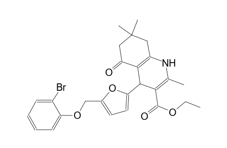 Ethyl 4-{5-[(2-bromophenoxy)methyl]-2-furyl}-2,7,7-trimethyl-5-oxo-1,4,5,6,7,8-hexahydro-3-quinolinecarboxylate