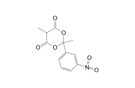 2,5-dimethyl-2-(m-nitrophenyl)-m-dioxane-4,6-dione