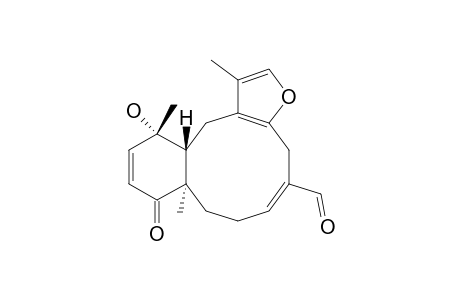 Benzo[4,5]cyclodeca[1,2-b]furan-5-carboxaldehyde, 4,7,8,8a,9,12,12a,13-octahydro-12-hydroxy-1,8a,12-trimethyl-9-oxo-, (5Z,8aR*,12S*,12aR*)-