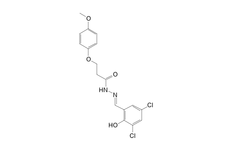 3-(p-methoxyphenoxy)propionic acid, (3,5-dichlorosalicylidene)hydrazide