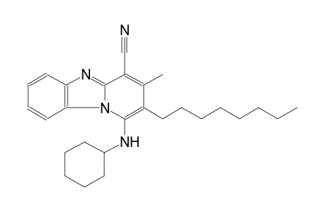 1-(cyclohexylamino)-3-methyl-2-octylpyrido[1,2-a]benzimidazole-4-carbonitrile