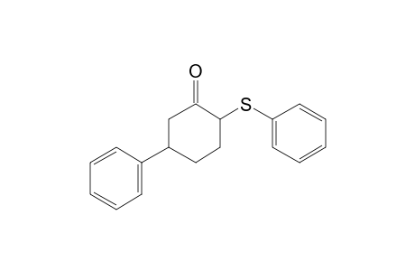 5-Phenyl-2-phenylthio-cyclohexanone