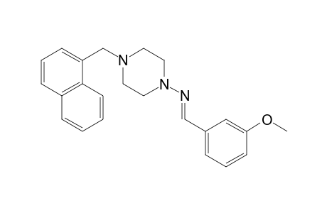 1-piperazinamine, N-[(E)-(3-methoxyphenyl)methylidene]-4-(1-naphthalenylmethyl)-