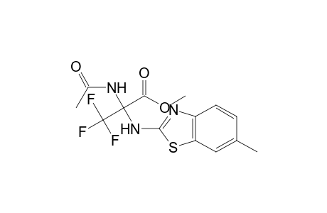 2-Acetylamino-3,3,3-trifluoro-2-(6-methyl-benzothiazol-2-ylamino)-propionic acid methyl ester