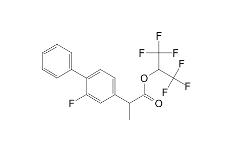 2-(3-Fluoro-4-phenylphenyl)propanoic acid 1,1-di(trifluoromethyl)methyl ester