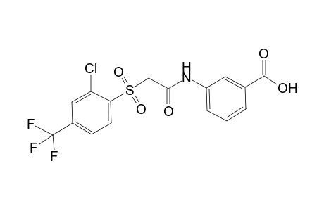 3-[({[2-chloro-4-(trifluoromethyl)phenyl]sulfonyl}acetyl)amino]benzoic acid