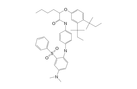 Hexanamide, 2-[3,4-bis(1,1-dimethylpropyl)phenoxy]-N-[4-[[4-(dimethylamino)-2-(phenylsulfonyl)phenyl]amino]phenyl]-