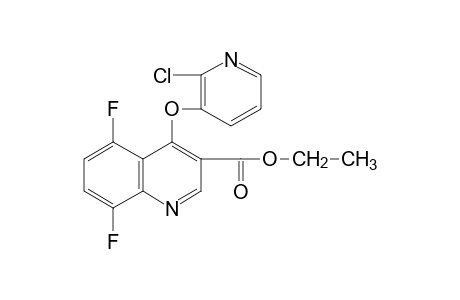 4-[(2-chloro-3-pyridyl)oxy]-5,8-difluoro-3-quinolinecarboxylic acid, ethyl ester