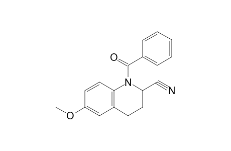 1-benzoyl-6-methoxy-1,2,3,4-tetrahdyroquinaldonitrile