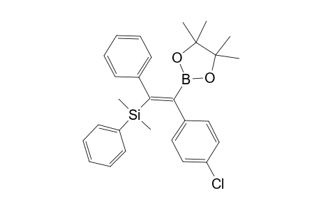 (Z)-1-(Dimethylphenylsilyl)-1-phenyl-2-(4-chlorophenyl)-2-(4,4,5,5-tetramethyl-1,3,2-dioxaborolan-2-yl)ethene