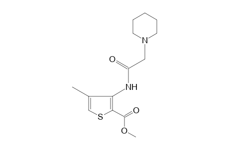 4-methyl-3-(2-piperidinoacetamido)-2-thiophenecarboxylic acid, methyl ester